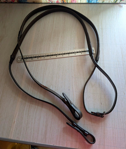 Horse reins pair with rubber - with,