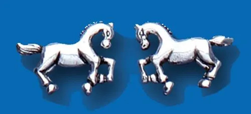 Horse stud earrings - horse,