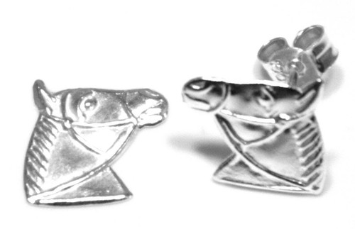 Sterling silver stud earrings - silver,