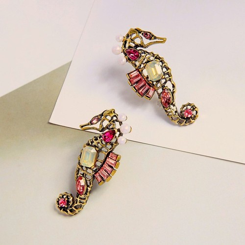 Sea horse gold plated - sea,