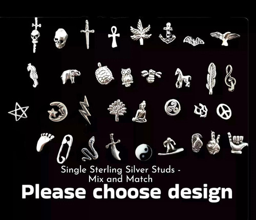 925 sterling silver earrings - silver,